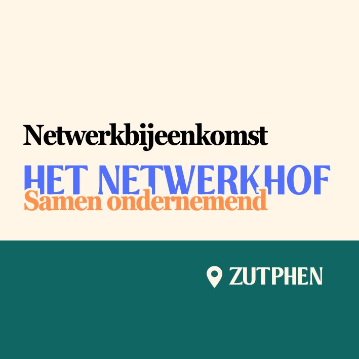 Netwerkhof Zutphen 31 juli 2026